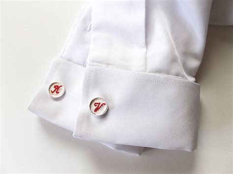 4 Embroidered Groomsmen Cufflinks Set of 4 Personalized Cuff | Etsy