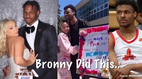 Bronny James Did This At Prom.. - YouTube