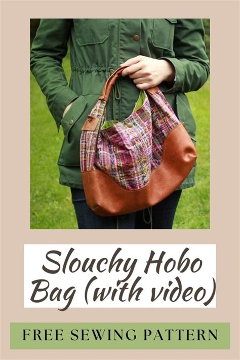 How to make a Slouchy Hobo Bag FREE sewing pattern (with video) - Sew Modern Bags