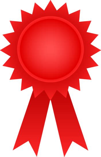 Red Award Ribbon - Free Clip Art