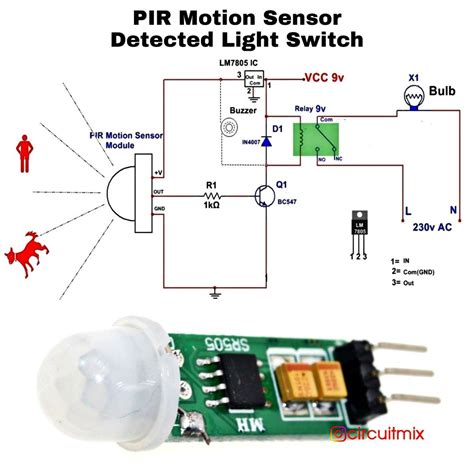 Pir Alarm Circuit Diagram