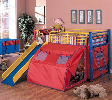 Coaster Oates Lofted Bed with Slide and Tent | Value City Furniture ...