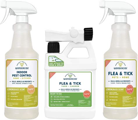 Wondercide Natural Flea Tick Insect Spray Kit for Pets, Dogs, Cats, Home, Patio, Yard, and ...