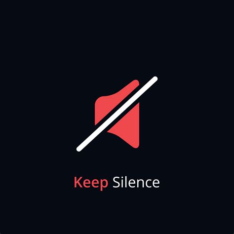 Keep silence symbol. Silent mode concept. Quiet please icon on white background. Vector 4932271 ...