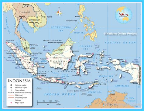 Map of Indonesia - TravelsMaps.Com