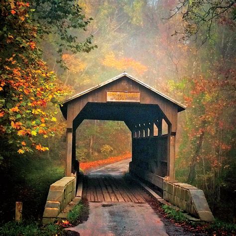 Great Fall Escapes in 2020 | Covered bridges, Old bridges, Greenbrier ...