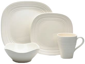 Discontinued Mikasa Swirl White Dinnerware