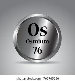 Periodic Tableosmium Periodic Stock Vector (Royalty Free) 768965356 ...