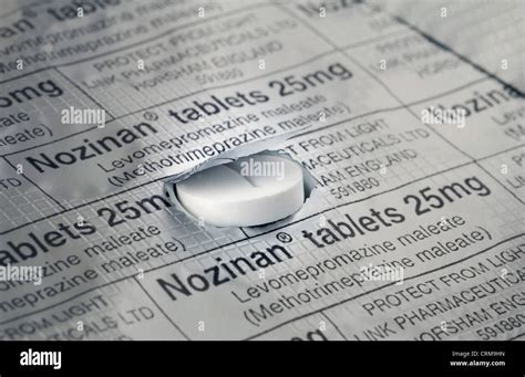 blister pack and pill of nozinan Stock Photo - Alamy