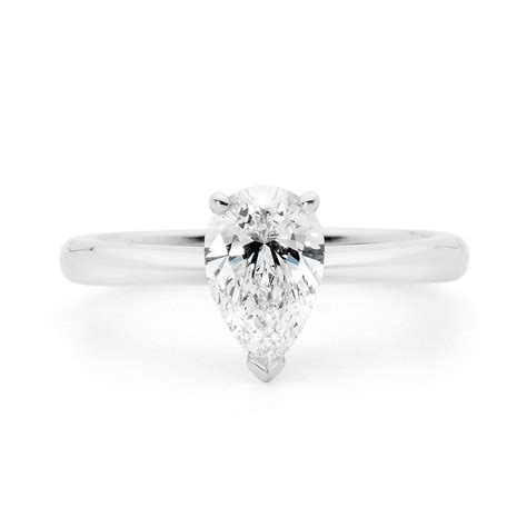 Pear Cut Solitaire Diamond Ring – Linneys Jewellery