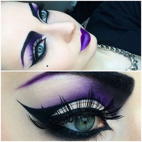 Pin by Stacy Parker on Purple | Witch makeup, Dark makeup, Eye makeup