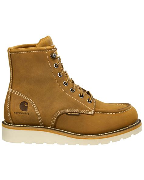 Carhartt Women's Brown Wedge Sole Waterproof Work Boots - Soft Toe ...