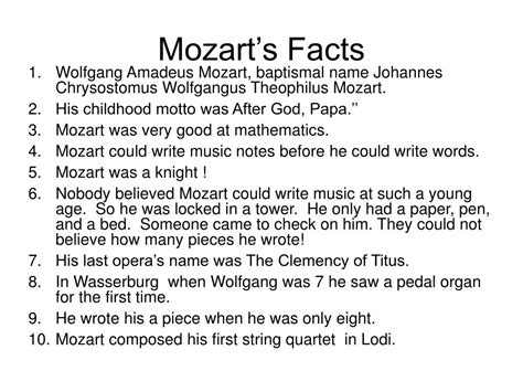 PPT - Mozart PowerPoint Presentation, free download - ID:4784652