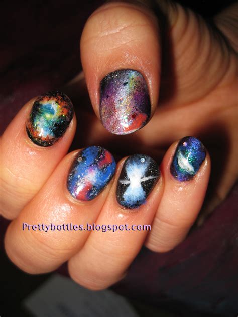 Elizabeth Grace: outer space nails experiment