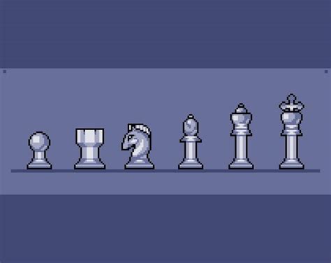 Pixel Art Chess Pieces by Toronja