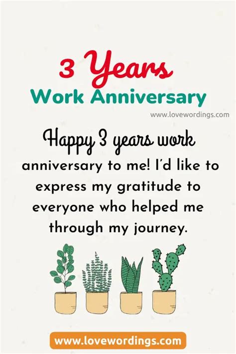 45 Best 3 Years Work Anniversary Quotes & Wishes [2023]