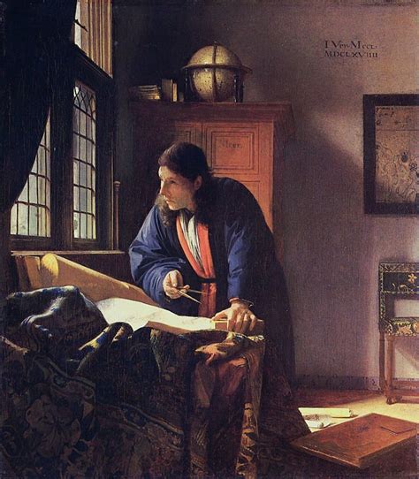 The Geographer by Johannes Vermeer: Geography in Fine Art - GeoLounge: All Things Geography