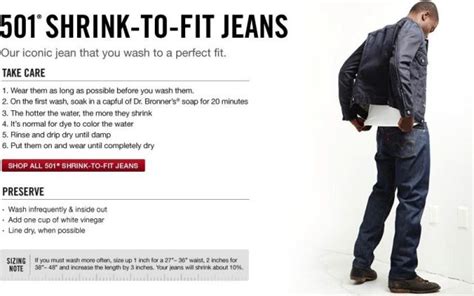 How To Care For Levi’s 501® Shrink-to-Fit Jeans – George Hahn