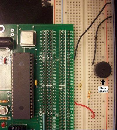 Driving a piezo speaker with a PIC using pic-microcontroller,