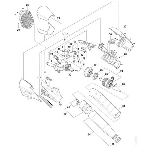 Spare Parts for Stihl BGA 200 Cordless Leaf Blower | L&S Engineers