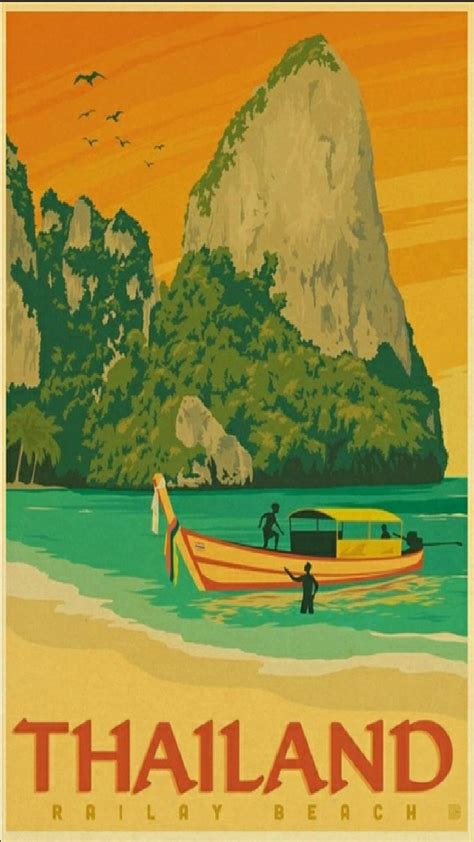 1920x1080px, 1080P free download | Vintage Thailand, advertisement, brochure, tourist, travel ...