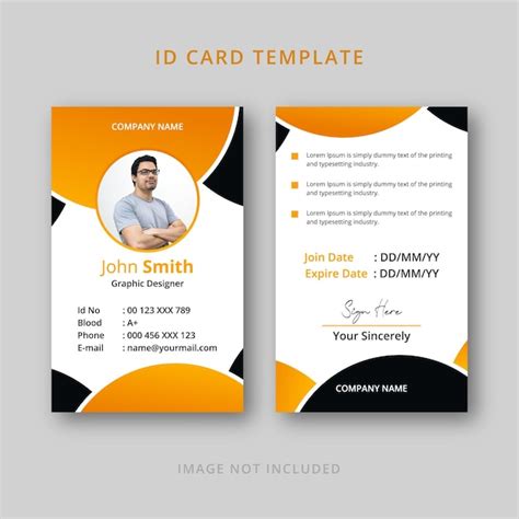 Premium Vector | Professional id card design