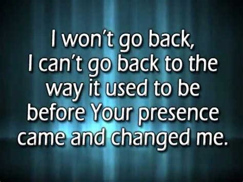 I won't go back w| reprise and lyrics