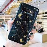 Space Stars Glitter Samsung Galaxy S10 Case - WAWCASE