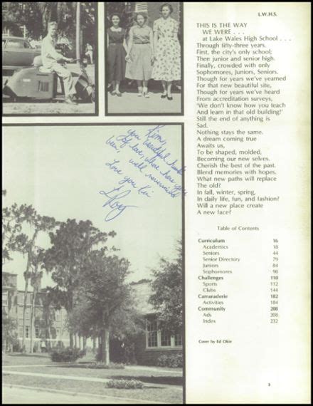 Explore 1974 Lake Wales High School Yearbook, Lake Wales FL - Classmates