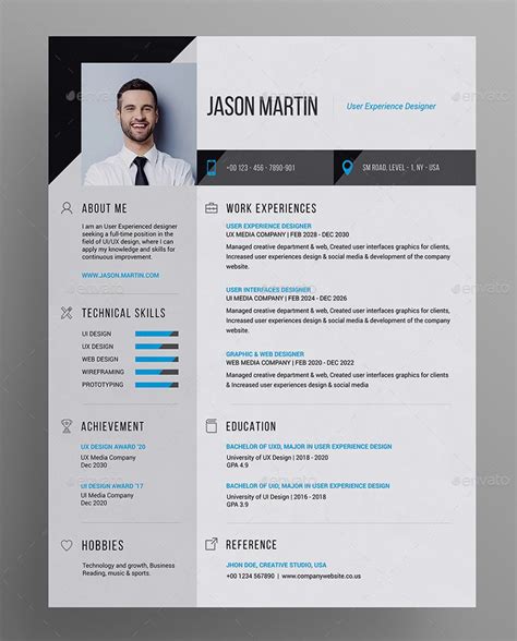 Resume #Ad #Resume | Resume template, Resume templates, Best free resume templates