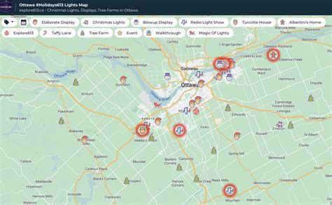A Map of All The Holiday Lights Near You — Explore 613