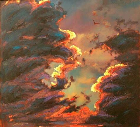 Clouds Original Oil on Canvas Painting Abstract | Etsy