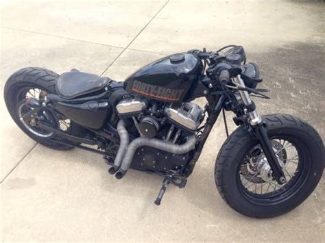 2012 HARLEY DAVIDSON 48 SPORTSTER - CUSTOM - 2,876 MILES - BLACK BOBBER STYLE