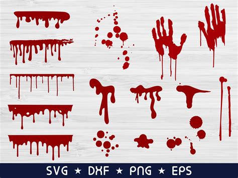 Dripping Blood Svg Halloween Svg Blood Splatter Svg Horror Etsy ...