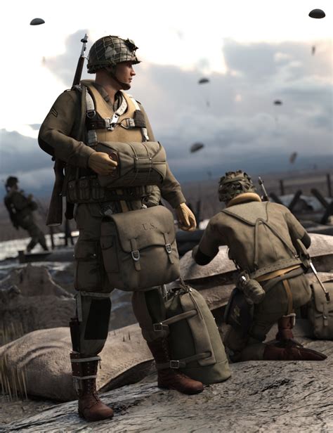 US WW2 Uniform Paratrooper Expansion | Daz 3D