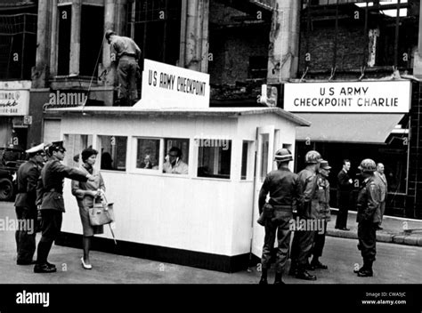 Checkpoint Charlie at the Berlin wall, 9/27/67. Courtesy: CSU Archives / Everett Collection ...