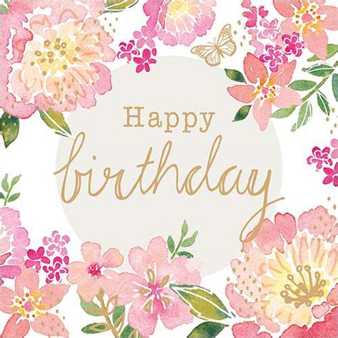 Happy Birthday (Pink Floral) - Flamingo Paperie Cards | Sarah Loves Cards