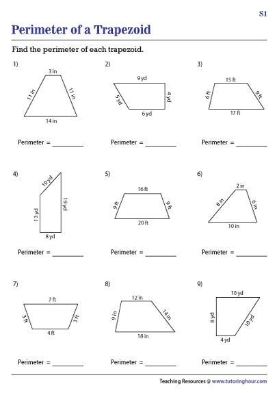 Trapezoid Perimeter Formula