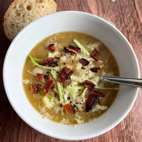 Irish Potato Soup Recipe with Bacon and Cabbage - Cooking Chat