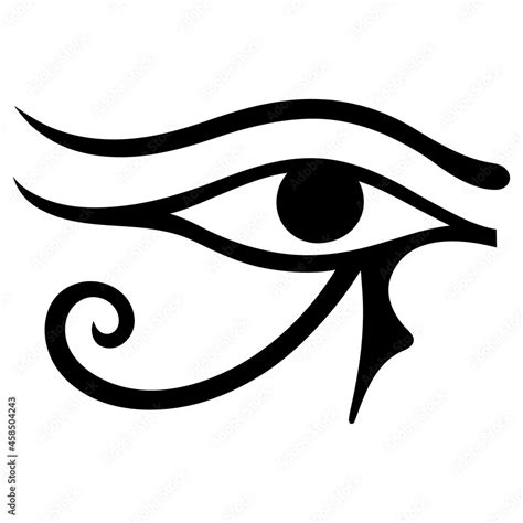 The ancient Egyptian symbol of the sun is the right eye of the god Horus. A mystical protective ...