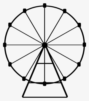 Simple Ferris Wheel Drawing | Free download on ClipArtMag