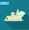 Indonesia landmark ulun danu temple in bali Vector Image