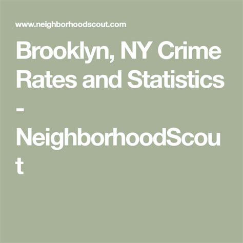 Brooklyn, NY Crime Rates and Statistics - NeighborhoodScout | Crime ...