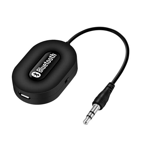 Car Bluetooth Receiver Transmitter 3.5mm AUX Audio Port Bluetooth Adapter for Headphone Speaker ...