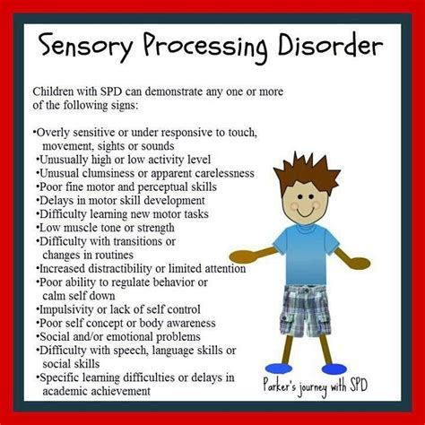 recognizing signs of SPD | Sensory processing, Sensory disorder, Sensory processing disorder