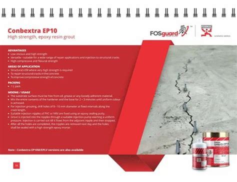 Epoxy Grouting - Fosroc Conbextra Ep 10 Distributor / Channel Partner ...