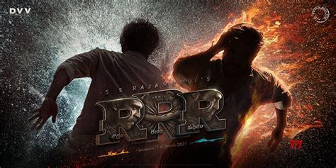 SS Rajamouli, NTR Jr, Ram Charan's Roudram Ranam Rudhiram (RRR) Movie Title Look Super HD ...