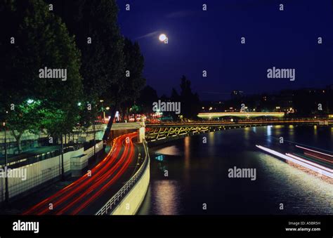 River Seine Paris Night Stock Photo - Alamy