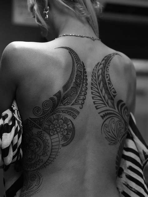 Tribal Spine Tattoo