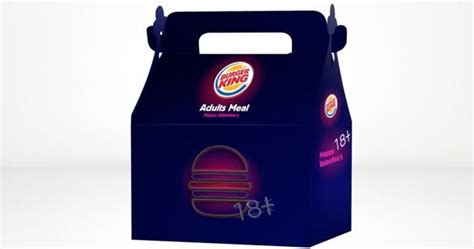 Burger King Israel Offering Adult Version of Kids Meal for Valentine's Day